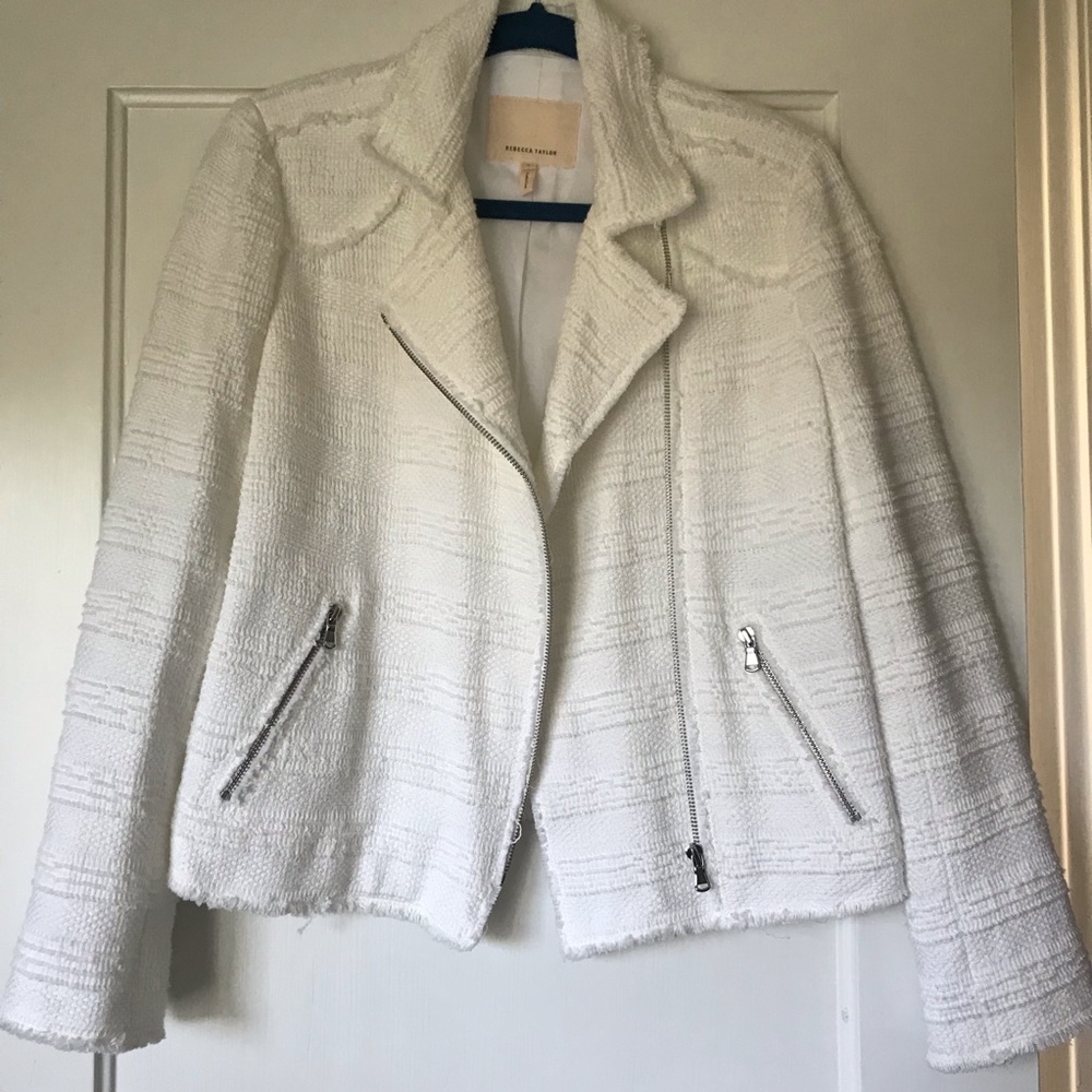 *Never Worn* Rebecca Taylor White Bouclé Jacket